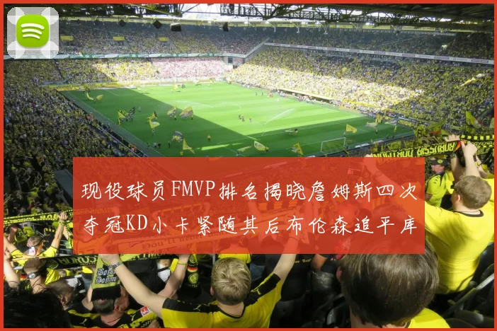 现役球员FMVP排名揭晓詹姆斯四次夺冠KD小卡紧随其后布伦森追平库里约基奇等